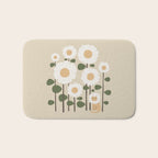 Cat and plant: Catmouflage Bath Mat Gallery Image 1