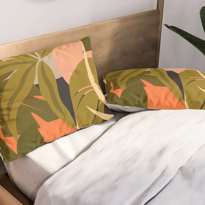 Jungle Abstract 23 Pillow Sham Gallery Image 2