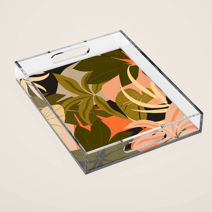 Jungle Abstract 23 Acrylic Tray Gallery Image 1