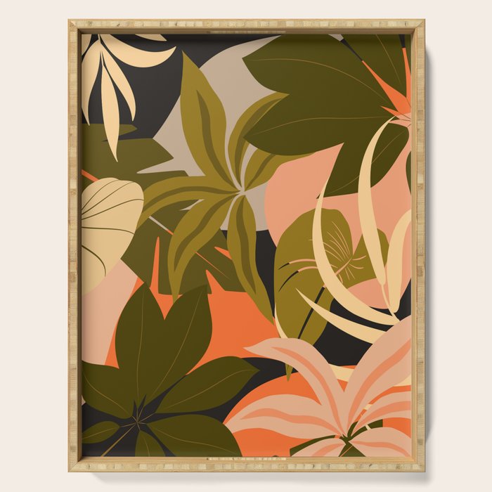 Jungle Abstract 23 Serving Tray Gallery Image 1