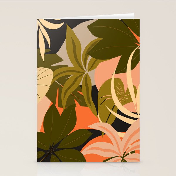 Jungle Abstract 23 Stationery Card Gallery Image 1