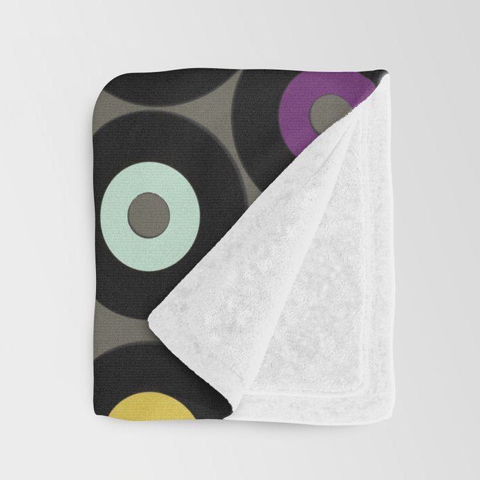 VINYL metal Throw Blanket Gallery Image 3