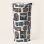 Vagabondâs Cupboard - midnight, cream, and more Travel Mug Gallery Image 2
