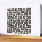 Vagabondâs Cupboard - midnight, cream, and more Wall Mural Gallery Image 2