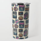 Vagabondâs Cupboard - midnight, cream, and more Travel Mug Gallery Image 1