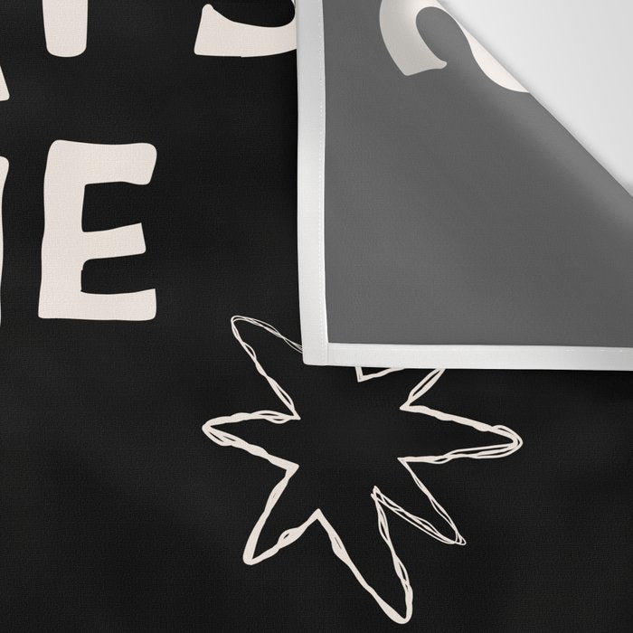What's The Best That Could Happen in Black and White Wall Tapestry Gallery Image 3
