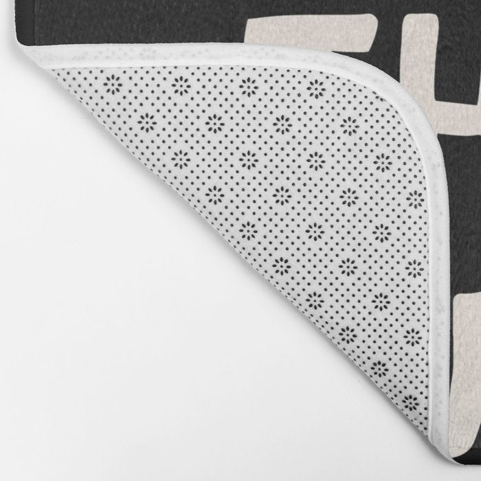 What's The Best That Could Happen in Black and White Bath Mat Gallery Image 2