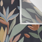 Hand Painted Floral Garden Night Wall Tapestry Gallery Image 3