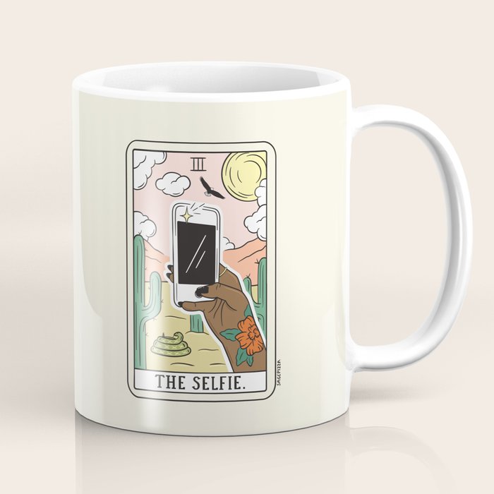 SELFIE READING (DARK) Coffee Mug Gallery Image 1