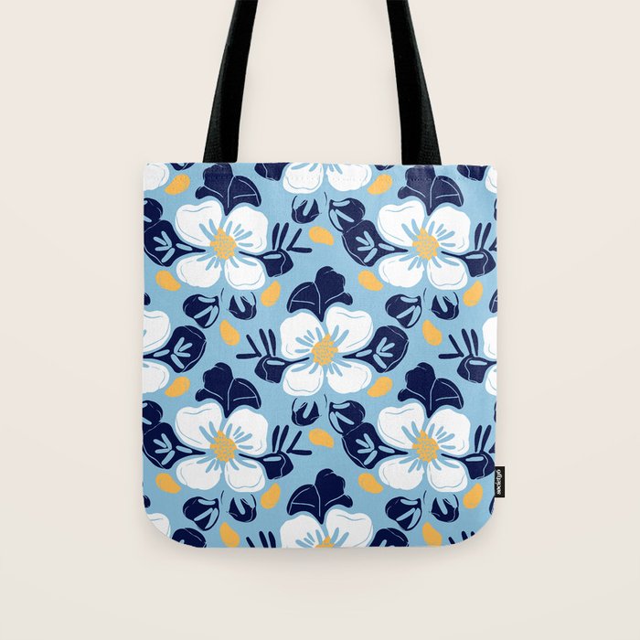 Vintage flower nature art pattern Tote Bag Gallery Image 1