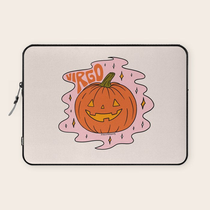 Virgo Jack O Lantern Laptop Sleeve Gallery Image 1