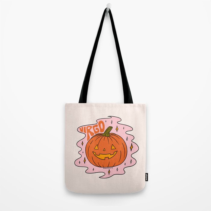 Virgo Jack O Lantern Tote Bag Gallery Image 2