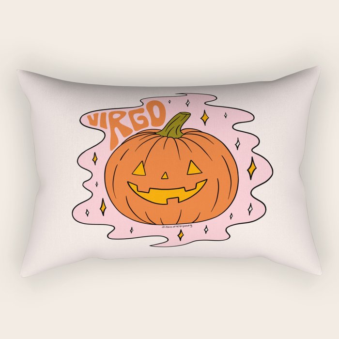 Virgo Jack O Lantern Rectangular Pillow Gallery Image 1