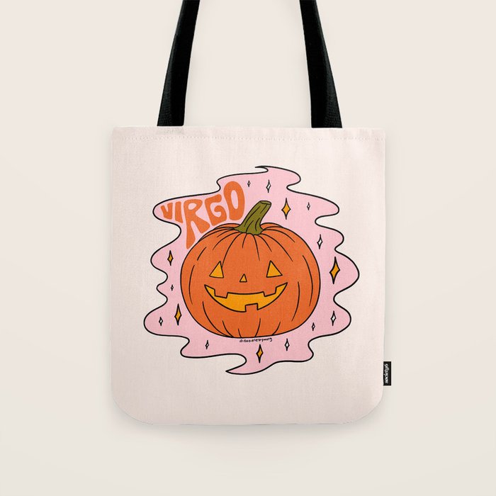Virgo Jack O Lantern Tote Bag Gallery Image 1
