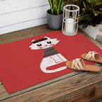 Mark the cat goes to Paris Outdoor Rug Gallery Image 2
