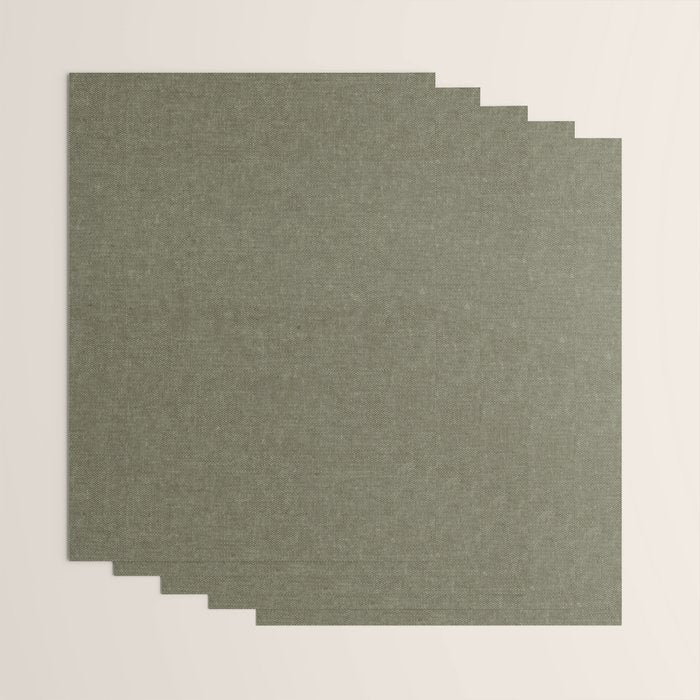 solid woven - dark sage Wrapping Paper Gallery Image 3
