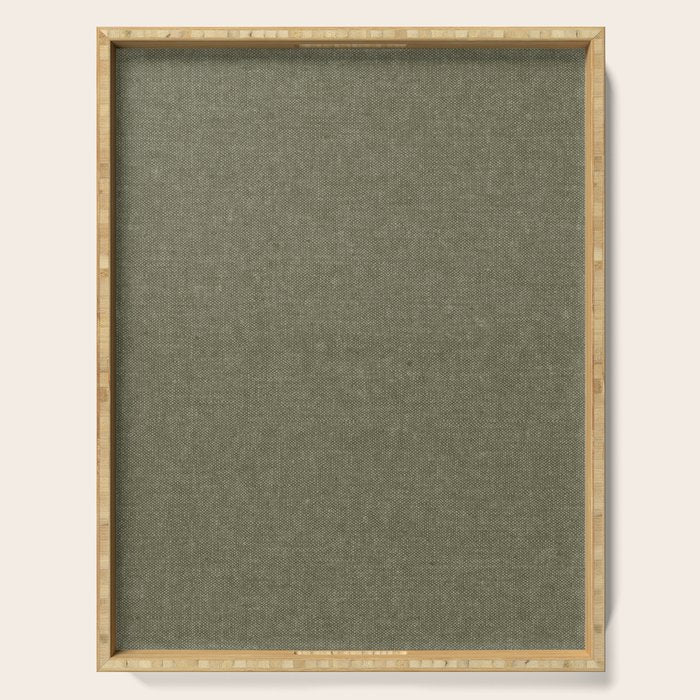 solid woven - dark sage Serving Tray Gallery Image 1