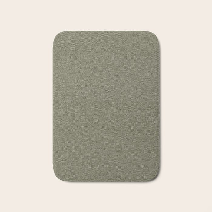 solid woven - dark sage Bath Mat Gallery Image 1