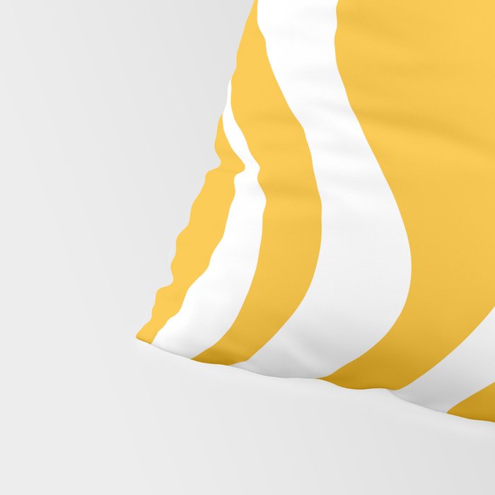 Marigold Liquid Swirl - Retro Modern Abstract Pattern in Yellow-Orange Pillow Sham Gallery Image 4