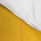 Marigold Liquid Swirl - Retro Modern Abstract Pattern in Yellow-Orange Comforter Gallery Image 4