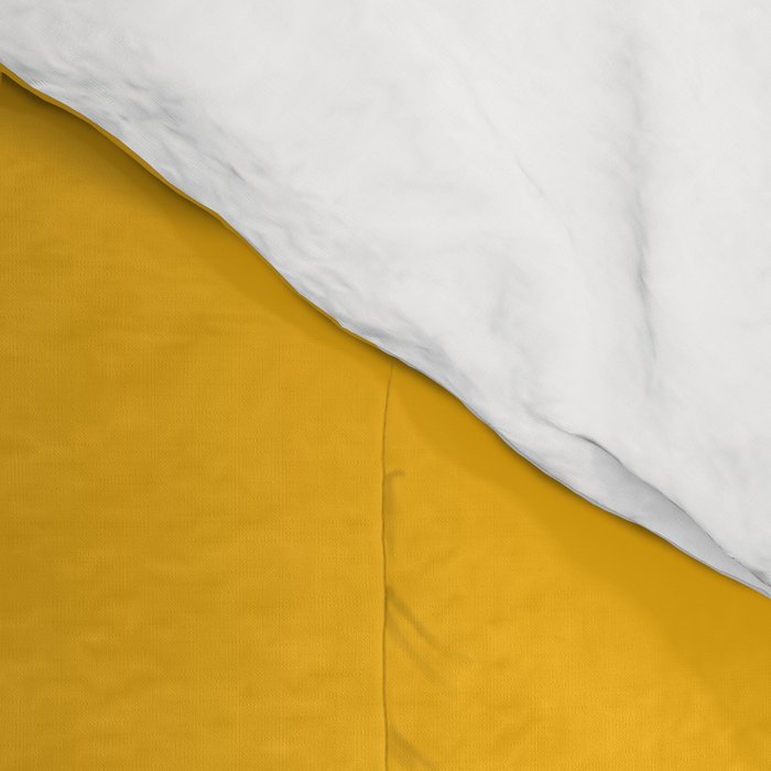 Marigold Liquid Swirl - Retro Modern Abstract Pattern in Yellow-Orange Comforter Gallery Image 4