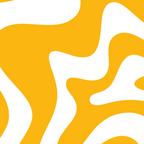 Marigold Liquid Swirl - Retro Modern Abstract Pattern in Yellow-Orange Coffee Mug Gallery Image 2