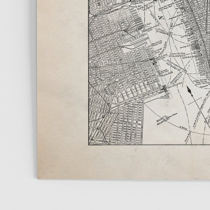 Vintage New York City Map Poster Gallery Image 3