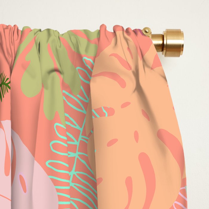 Melon Palms Window Curtain Gallery Image 2