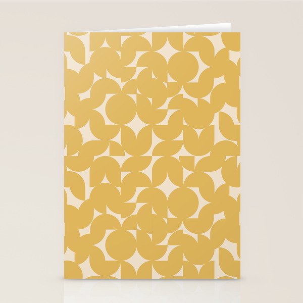 Contemporary Geometric Shapes - Orange Stationery Card Gallery Image 1