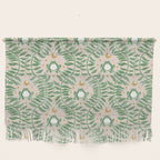 Froggie Ogee - green and blush Wall Hanging Gallery Image 1