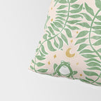 Froggie Ogee - green and blush Pillow Sham Gallery Image 4