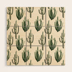 Cactus Wood Wall Art Gallery Image 1