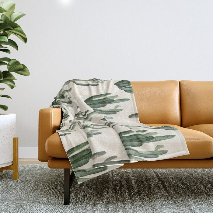 Cactus Throw Blanket Gallery Image 1