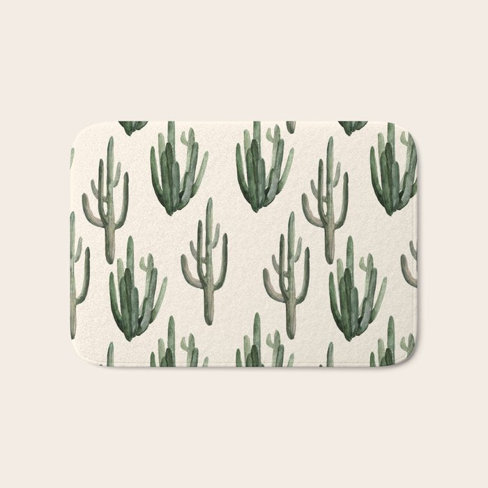 Cactus Bath Mat Gallery Image 1