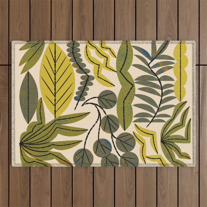 Leaf Collection No. 2 Outdoor Rug Gallery Image 1