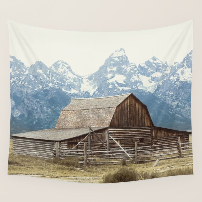 A Rocky Mountain Adventure - The Grand Tetons Wall Tapestry Gallery Image 4