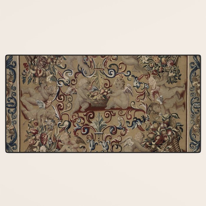 Antique 17th Century Drayton House English Tapestry Desk Mat Gallery Image 3