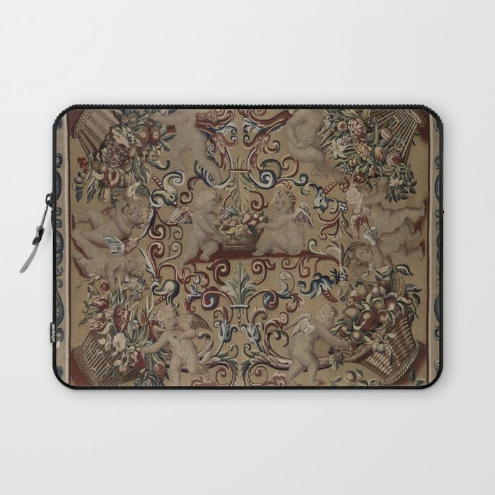 Antique 17th Century Drayton House English Tapestry Laptop Sleeve Gallery Image 1