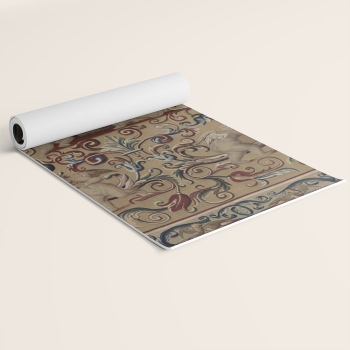 Antique 17th Century Drayton House English Tapestry Yoga Mat Gallery Image 2