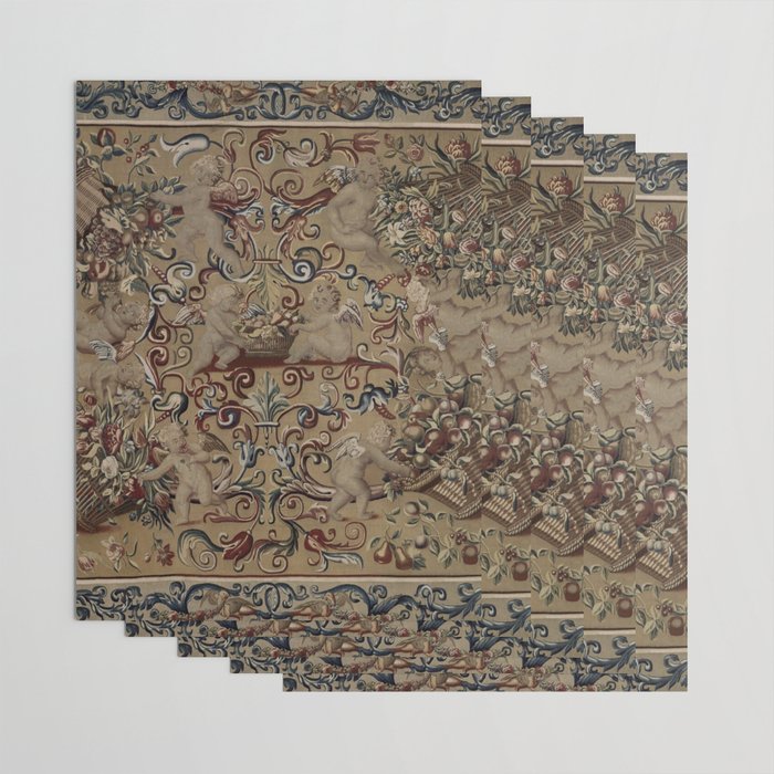 Antique 17th Century Drayton House English Tapestry Wrapping Paper Gallery Image 3