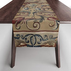 Antique 17th Century Drayton House English Tapestry Table Runner Gallery Image 1