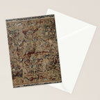 Antique 17th Century Drayton House English Tapestry Stationery Card Gallery Image 2