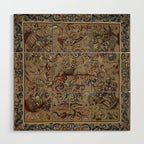 Antique 17th Century Drayton House English Tapestry Wood Wall Art Gallery Image 1