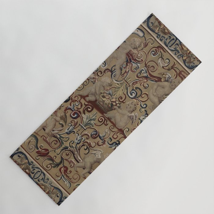 Antique 17th Century Drayton House English Tapestry Yoga Mat Gallery Image 1
