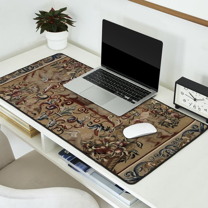 Antique 17th Century Drayton House English Tapestry Desk Mat Gallery Image 2