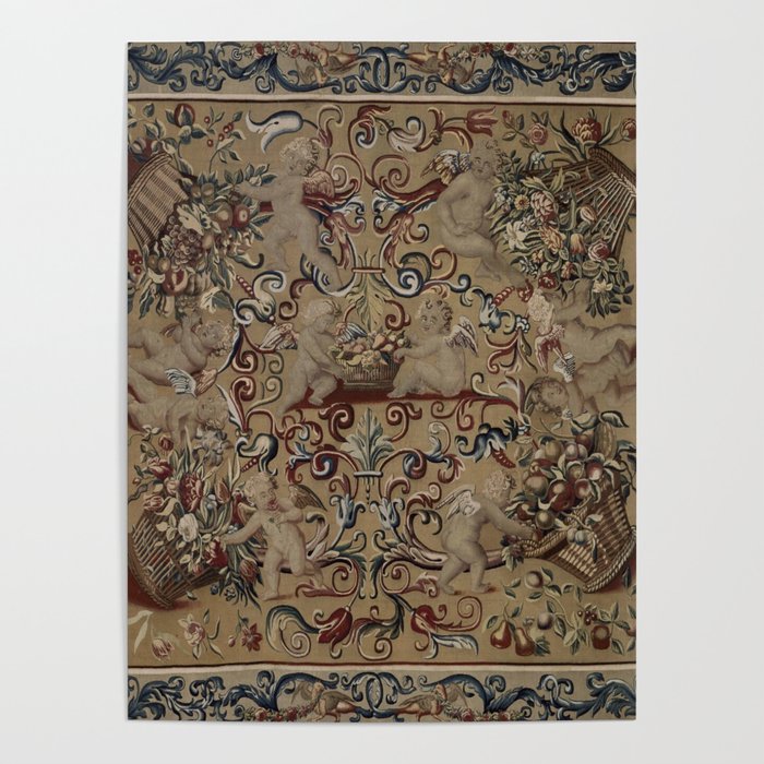 Antique 17th Century Drayton House English Tapestry Poster Gallery Image 4
