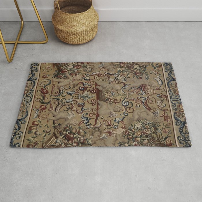 Antique 17th Century Drayton House English Tapestry Rug Gallery Image 1