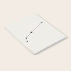 Aries Zodiac Star Constellation Line Art White Notebook Gallery Image 2