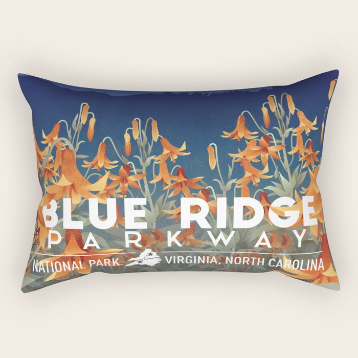 Blue Ridge Mountains Rectangular Pillow Gallery Image 1