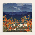 Blue Ridge Mountains Wood Wall Art Gallery Image 1